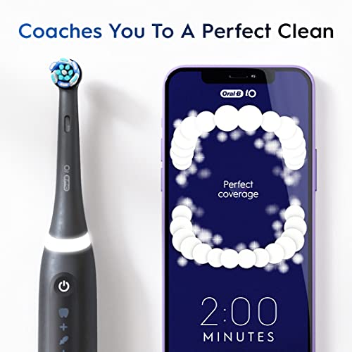 Oral-B Io Series 5 Limited Electric Toothbrush With (3) Brush Head, Rechargeable, Black #TOP5