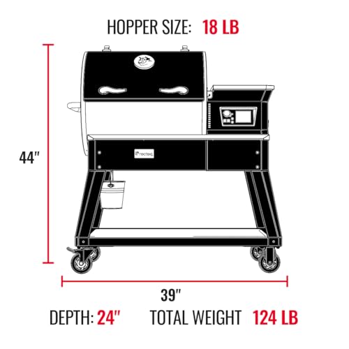 recteq Patio Legend 600 Pellet Smoker Grill with WiFi & App Connectivity, Outdoor Smokers Grills, Wood Pellet Grill, Temp Range 180° to 700+° - Image 8