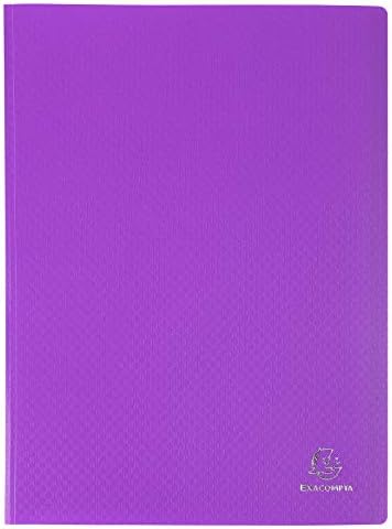Exacompta - Ref 85109E - Soft PP Display Book - Suitable for A4 Documents, Made from Polypropylene, Lightweight, 100 Pockets, 200 Viewing Pages - Yellow Cover