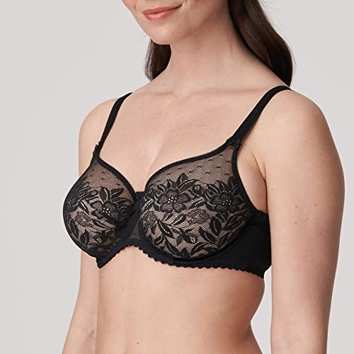 Primadonna Divine Seamless Lace Bra, 38G, Noir #TOP3