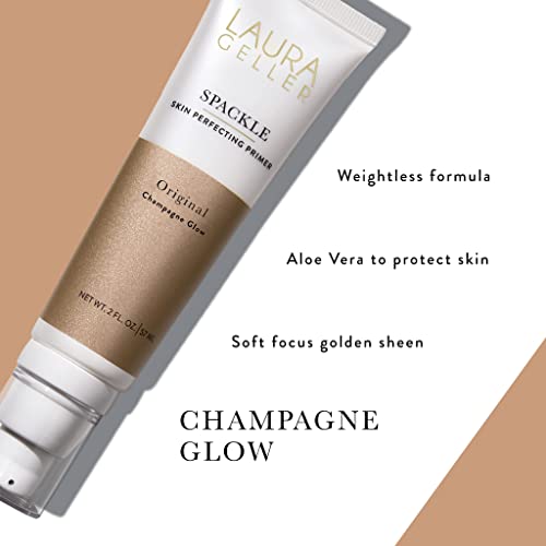 LAURA GELLER NEW YORK Spackle Primer - Champagne Glow - Super-Size 2 Fl Oz - Hyaluronic Acid Makeup Primer for Mature Skin - Image 3