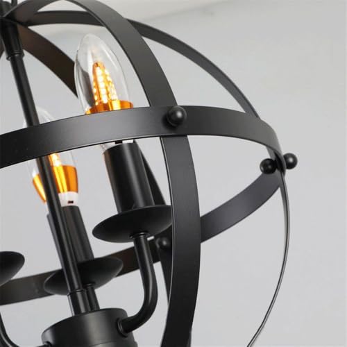 Lámpara colgante de techo estilo industrial E14 pequeña para iluminación de dormitorios 6