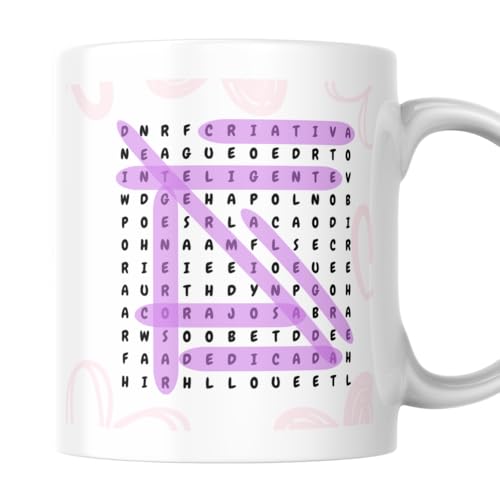 Caneca Porcelana Personalizada Presente Amigo Oculto Secreto da Onça Natal Minha Amiga Secreta