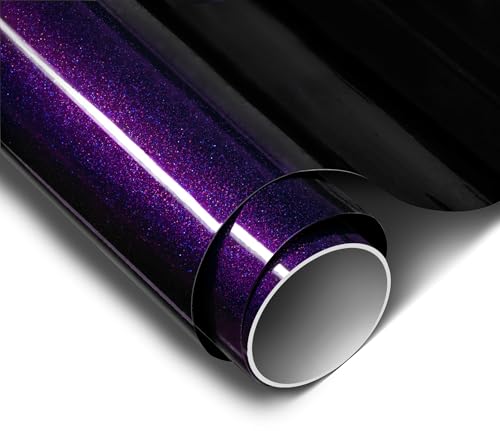 ColorFusion PPF by VViViD, Gloss Cosmic Purple Dry Apply PPF Vinyl Car Wrap Roll 1ft x 5ft