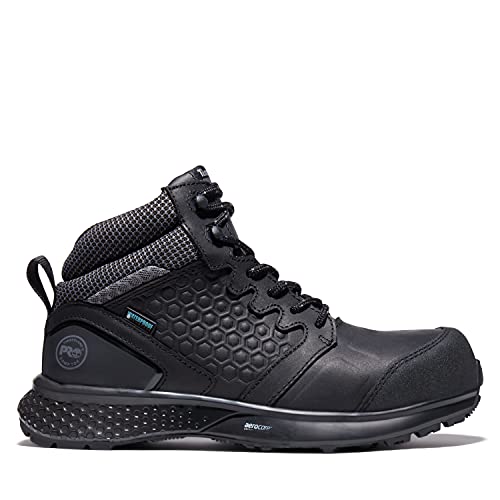 Timberland PRO Timberland PRO Women's Reaxion Mid Composite Safety Toe Waterproof Industrial Hiker Work Boot, Black/Grey-2024 NEW, 7
