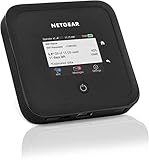 NETGEAR 5G Router mit SIM-Karte & WiFi 6 | M5 WLAN LTE Router 5G Mobil | bis 4 GBit/s Download-Speed | AX1800 WiFi 6 WLAN Hotspot bis 32 Geräte | MR5200 unterstützt alle Netze