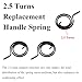 BE-TOOL 3PCS Door Handle Torsion Return Spring 2.5 Turn Replacement Spring Replacement Door Handle Spring Flat Coil Spring