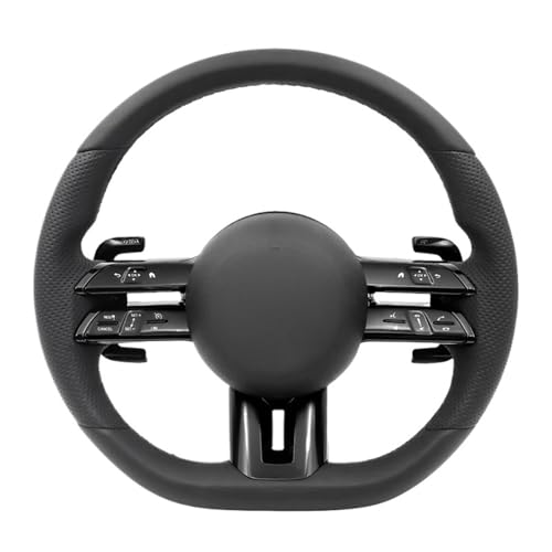 Black Steering Wheel For Mercedes Benz AMG A B C E S G Class GT A35 A45 A63 C63 W190 C190 W205 G500 Sl63 Cla45 W213 W222 GLE GLC(A)