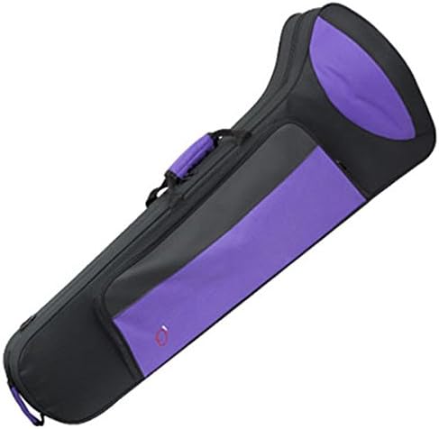 ESTUCHE TROMBON BAJO NEGRO/MORADO FSH (Medidas Internas: 78cm largo 25cm campana. 82 largo vara)