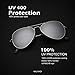 KALIYADI Classic Aviator Sunglasses for Men Women Driving Sun glasses Polarized Lens UV Blocking 58mm