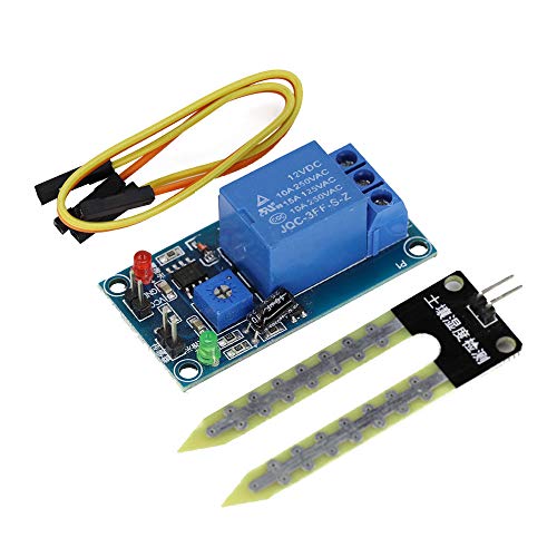 Lecimo Module de relais contrôleur de contrôle de capteur d'humidité de sol d'eau automatique DC 12 V Cover