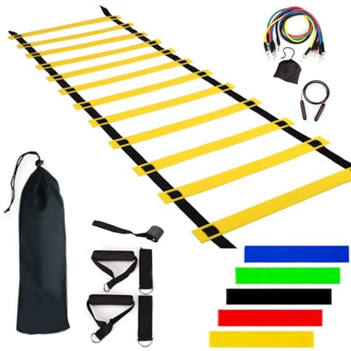 Equipo de escala de agilidad - equipo de velocidad, conjunto deportivo ajustable | Equipo completo de fútbol, kit plegable para atletas, herramientas de Equipo de escala de agilidad - equipo de velocidad, conjunto deportivo ajustable | Equipo completo de fútbol, kit plegable para atletas, herramientas de