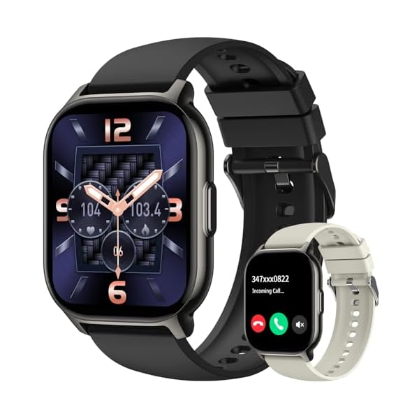 Smart Watch for Men Women Fitness: Make/Answer Call Smart Watches for Men Digital Mens Watches Running Waterproof Smartwatch Android Phones iPhone Samsung Compatible Heart Rate Monitor Step Tracker