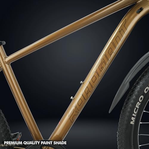 Image of ROADGIANT Squad 26T | MTB | Steel Bicycle | Dual Disc Brakes | Single Speed | Front Suspension | Unisex | for All-Terrain Riding (Brown)
