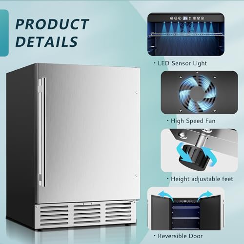 Euhomy RU-05 24 Inch Beverage Refrigerator thumb #4