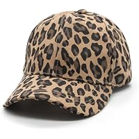 YAMEIZE Sombrero de Estampado de Leopardo Mujere Gorra Vintage
