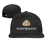 Jiandanwish Maybach Logo Adjustable.Fitted Flat Baseball Cap Black