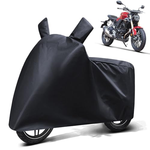 Image of FABTEC Waterproof Bike Body Cover Compatible with Honda Cb 300 R, A3 (Black)