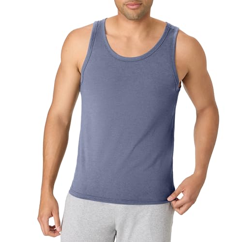 Image of Hanes Mens Originals Tri-Blend Tank Top, Lightweight Tanks for Men, Sleeveless Tank Shirt