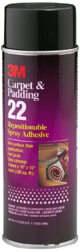 3M 22 Carpet And Padding Repositionable Spray Adhesive