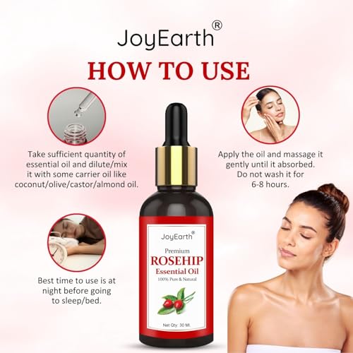 Image of Rosehip Oil For Face, Skin, Face, Hair 30 ml Pack of 1