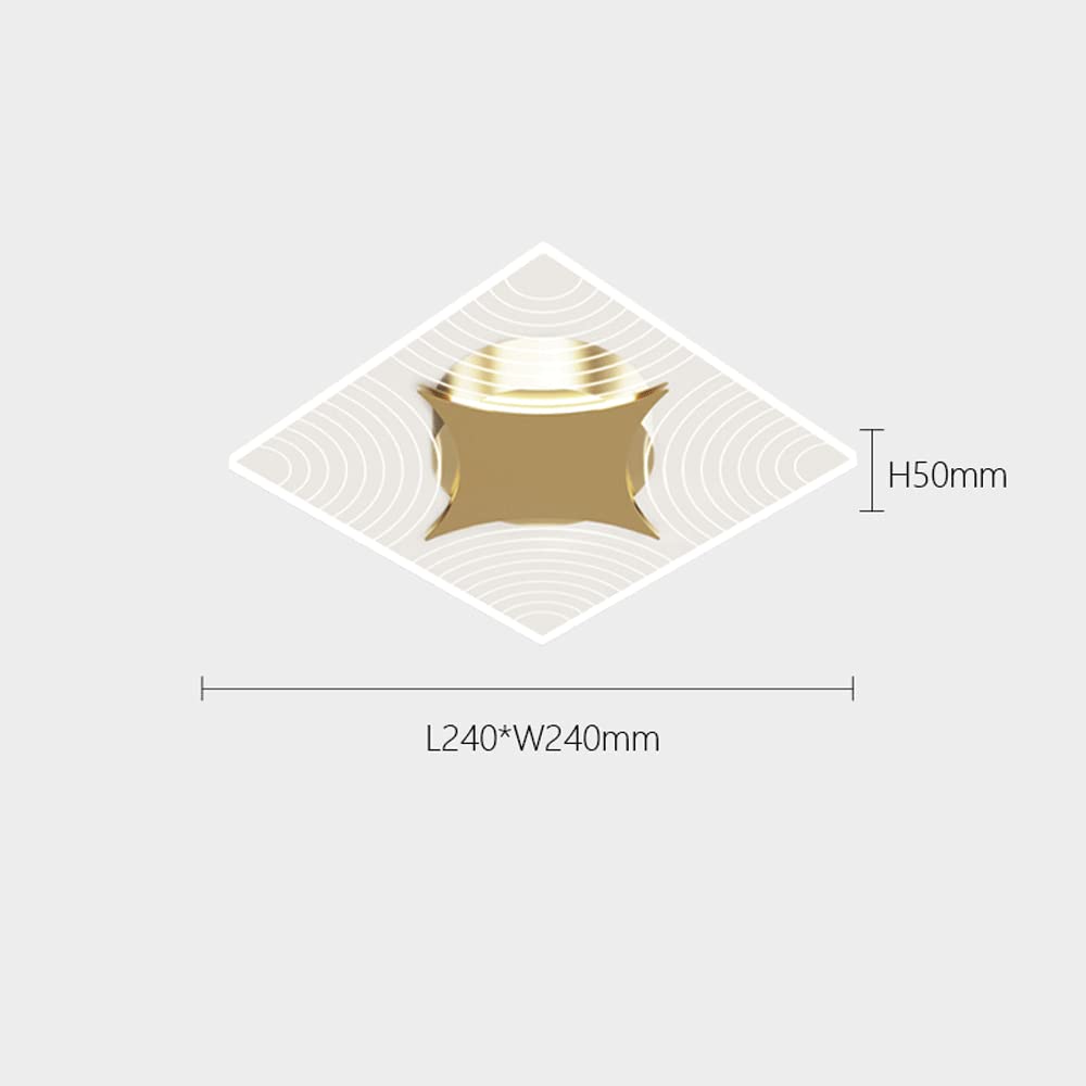 Lampa sufitowa LED, żyrandol kuchenny, nowoczesna, akrylowa, zimna biel, 6000 K, do sypialni, salonu, gabinetu, korytarza, małego korytarza
