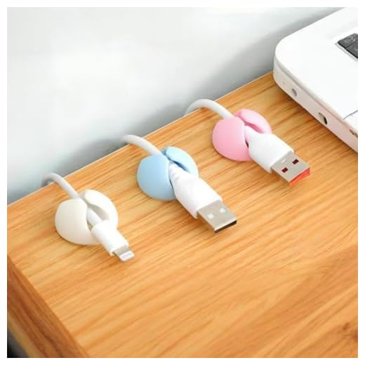 3pcs Mixed-Color Cable Clip Set: Effortlessly Manage Desktop Cables (Computer, Charging, Mouse & More)