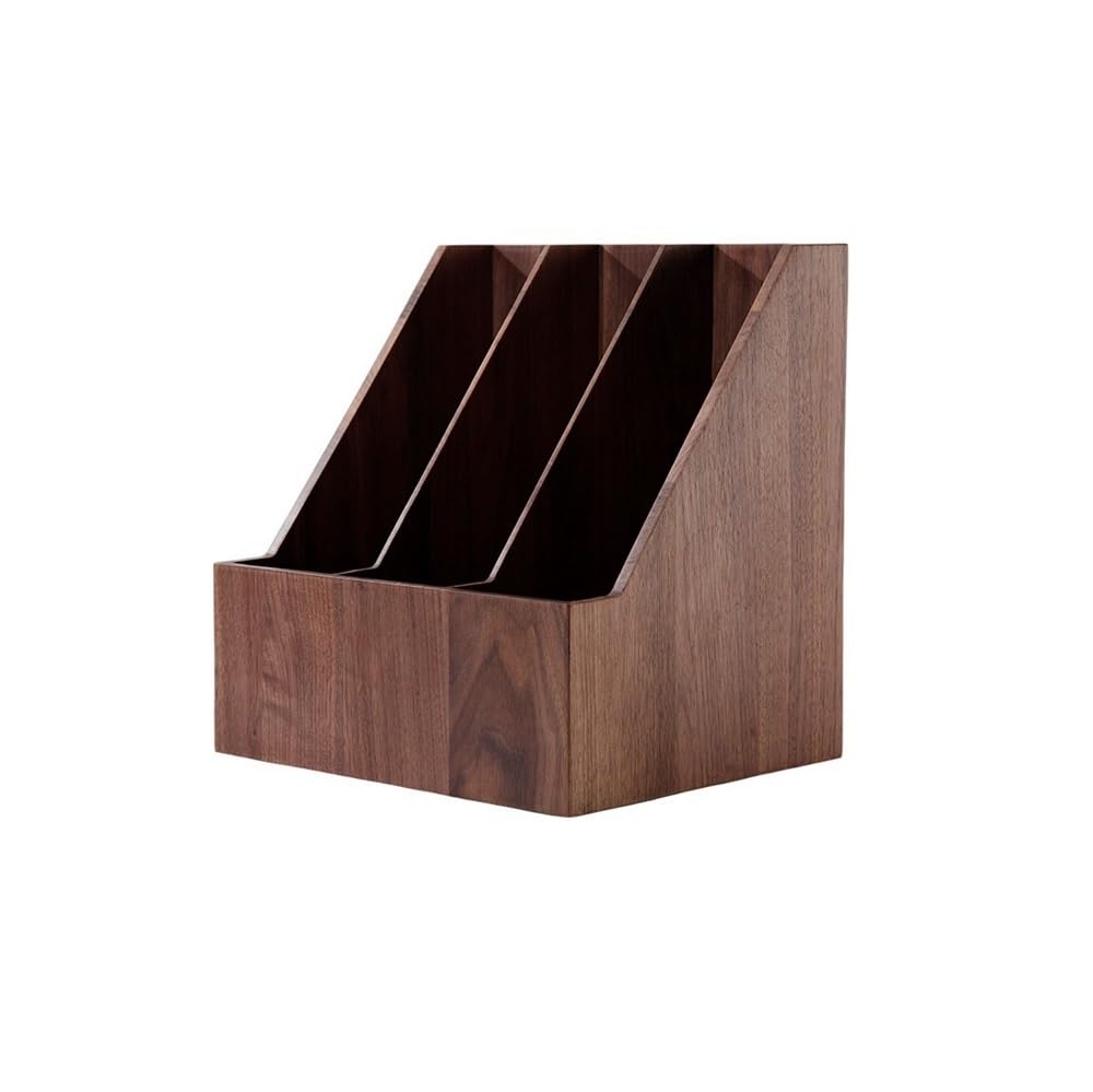 J9V4G6S3B5 Desktop File Rack Vertical File Folder Holder Office Product Organizer, Store Files, Magazines, Notepads, Books