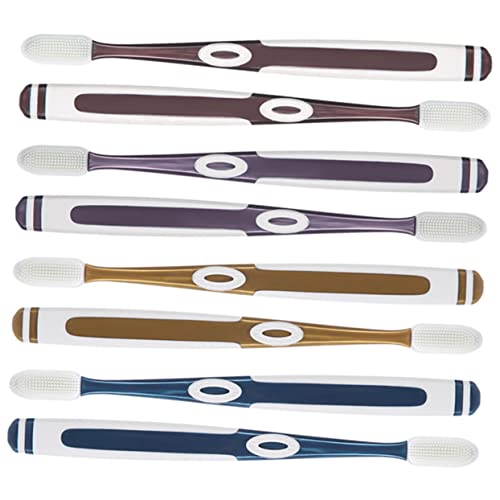 Beaupretty 8Piezas Cepillos de Dientes Portátiles con Cerdas y Diseño Ergonómico para Hogar y Resistentes al Desgaste