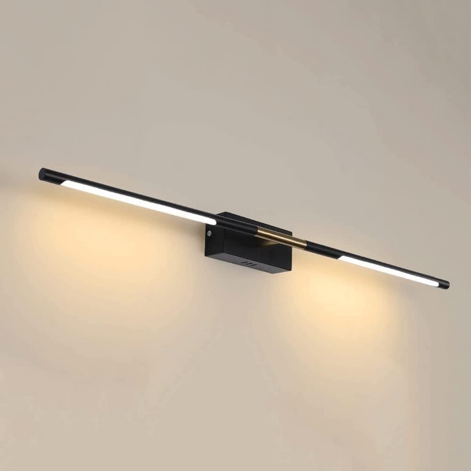 Prettiee Wall Sconces, Wall Light Minimalist Long Strip Cabinet Light Bathroom Vanity Light Modern Aluminum LED Wall Mount Sconce Lights Compatible,Kitchen Light (Dark 80cm)