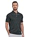 SWISSWELL Mens Golf Shirt Short Sleeve Moisture Wicking Print Polo Shirts for Men Performance Summer Tshirt Black L
