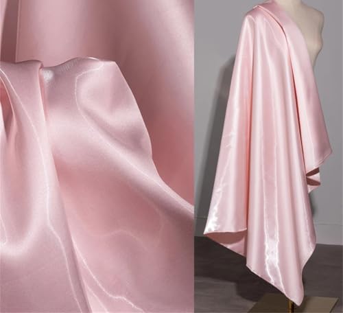 Tissu satiné brillant de luxe pour robe de mariée et haute couture au mètre