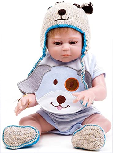 HOMONEY 20 Zoll 50 cm Reborn Baby Puppe Junge Ganzkörper Weiches Silikon Handgemachte Lebensechte Kleinkind Babys, Die Echtes Leben Aussehen Neugeborenes Kinderspielzeug Geburtstagsgeschenk – Bild 8