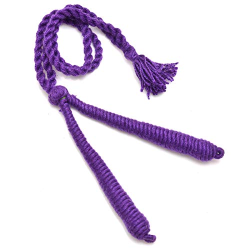 Kalpdrum Purple Necklace Back Adjustable Cotton Dori in 15 Inch for Jewelary Making 12 Pieces