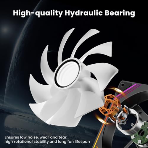 Image of Prism14 140mm ARGB PC Case Fans(Black Reverse 1 Pack)