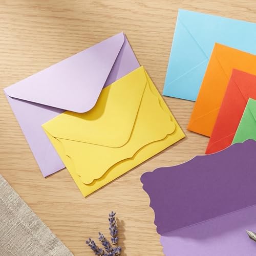 Sobres pequeños para tarjetas de visita y notas de oración con cierre autoadhesivo 4