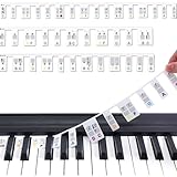 Neutral Zenith ドレミシール 音符シール シリコンピアノステッカー 初心者 キーボード 鍵盤ハーモニカ ピアノ レッスン アクセサリ (88鍵盤 カラー)