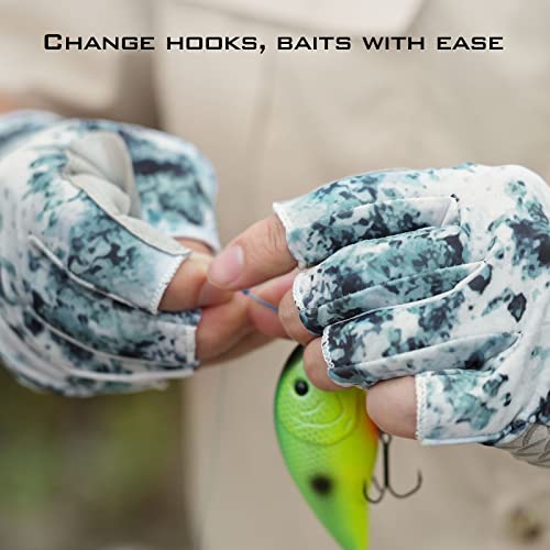 KastKing La Sal Fishing Gloves UPF50+ Sun Gloves UV Protection Fingerless Gloves Men Women for Outdoor, Kayaking, Rowing, Paddling, Canoeing, Hunting by KastKing - Image 6