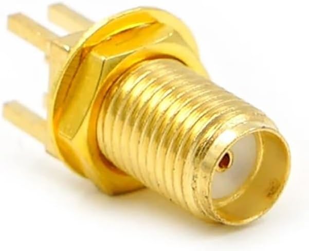 10 PCS SMA Female for 1.6mm Thick Solder Edge PCB Straight Connector Adapter Connector