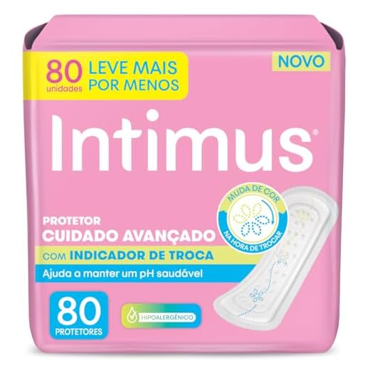 Intimus Protetor Diário com Indicador de Troca - 80 unidades
