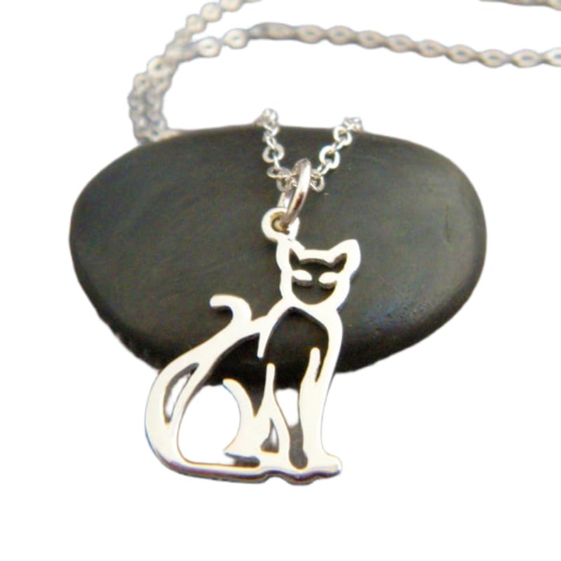 Collier chat argent 925 : le cadeau idéal pour elle et les passionnées d'amour animal