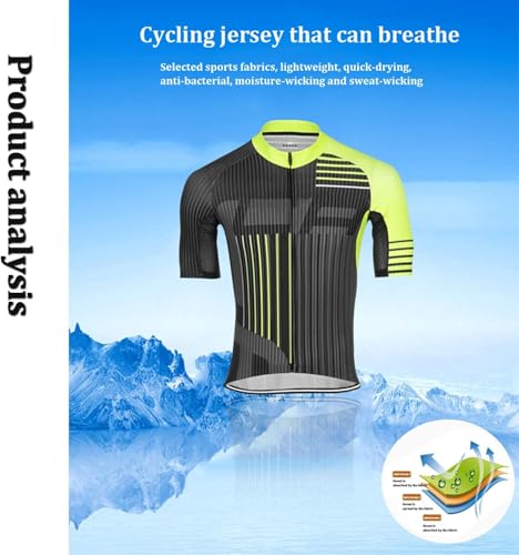 Conjunto De Camiseta Para Esportes Ao Ar Livre Para Homens, Conjunto De Camisetas E Shorts De Ciclis
