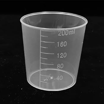 Amazon | 50個 プラスチック計量カップ 透明液体計量カップ 米計量