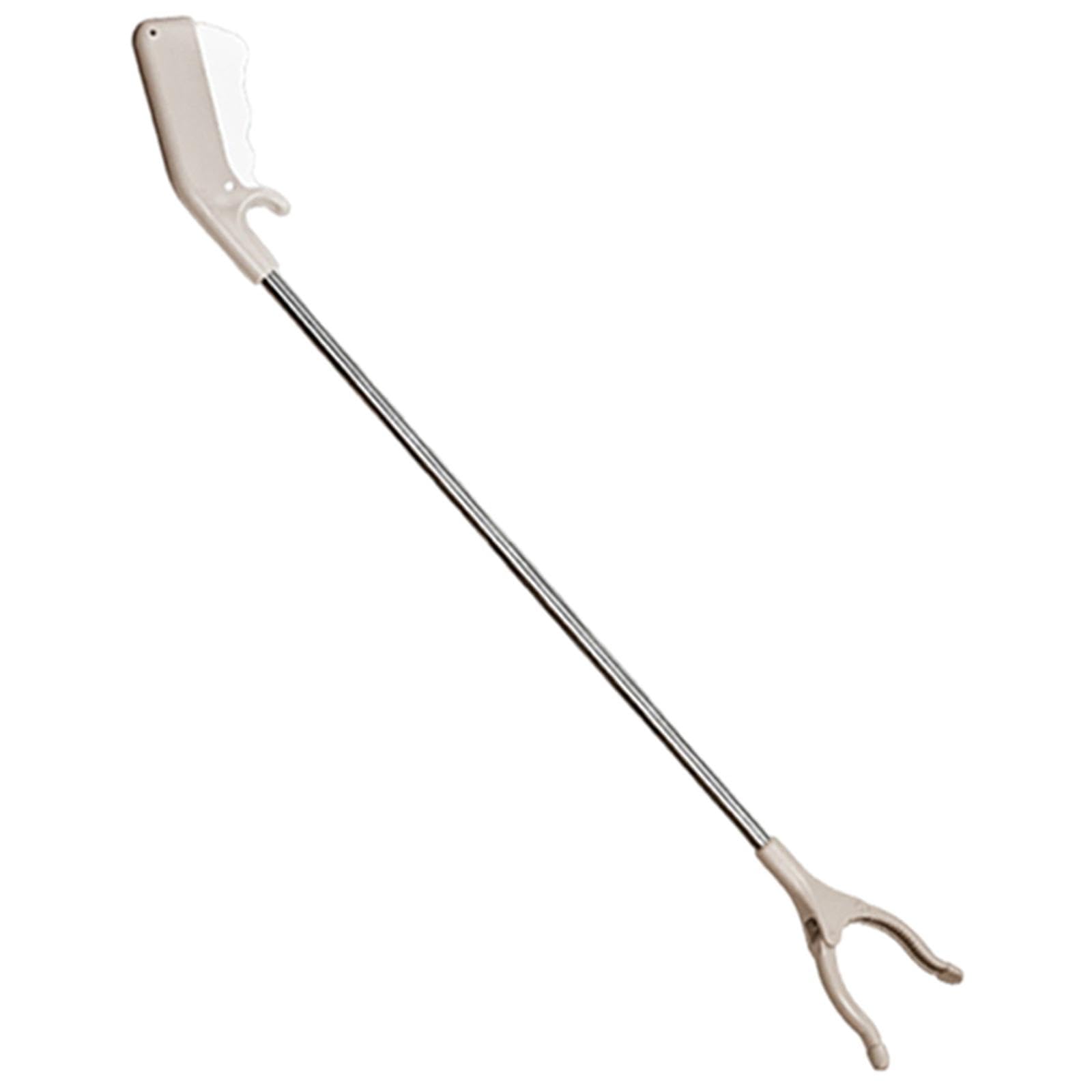 F Fityle Recolector de Basura Pinza de Alcance Largo Herramienta de Recogida Ergonómica Gancho para Ropa Cualquier Espacio con Gancho para Colgar Hecho, 80cm