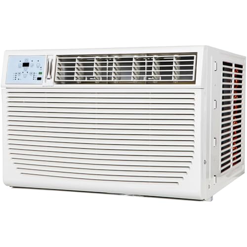 Keystone 24,000 BTU Window Air Conditioner with Dehumidifier and Supplemental Heat, 230V, Window AC for Extra Large Rooms up to 1500 Sq. Ft. with Remote Control, 3 Speeds, and Washable Filter, White by Keystone - Used condition - US$562.04