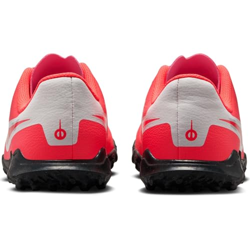 Nike Jr. Tiempo Legend 10 Club Little/Big Kids' Turf Low-Top Soccer Shoes (DV4355-800, Hot Lava/White)3