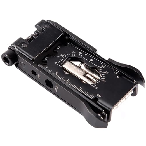 Manolyee Multiherramienta para ciclismo, herramienta combinada para reparación de bicicletas,Multiherramienta de reparación de bicicletas 23 en 1 | Multiherramienta plegable para bicicleta,