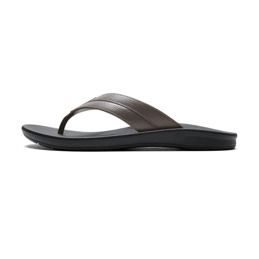 Image of OKABASHI Men's Voyager Flip Flop | Scultped Footbed w /Nonslip Grip | Slip Resistent & Waterproof | Sustainably Made in the USA