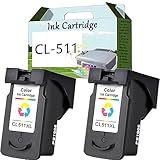 PG-510 510 CL-511 511 Compatible Ink Cartridges Black and Color Replacement for Canon MP240 MP250 MP260 MP270 MP272 MP280 MP480 MP490 MP492 MX320 MX330 Printer 2 Color