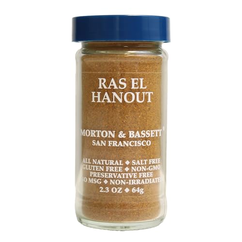 Morton & Bassett Ras El Hanout Seasoning, 2.3oz &ndash; Salt-Free, Non-GMO, Spice Blend with Moroccan...